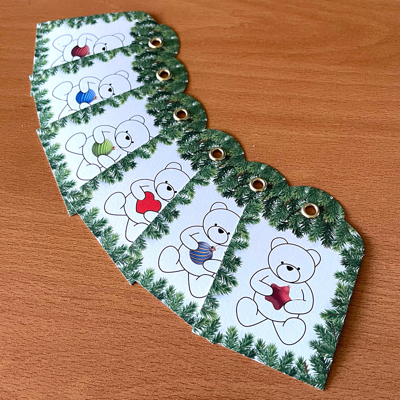 Vánoční jmenovky na dárky (set 5+1) | Xmas gift tags (5+1 pcs set)